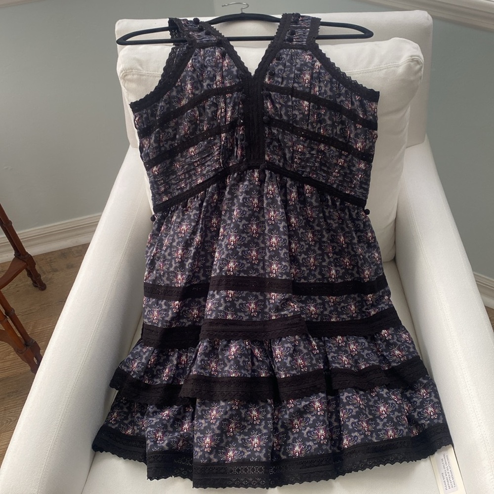 NWT Sea New York Yvonne Tiered Lace Mini Dress - Picture 15 of 15